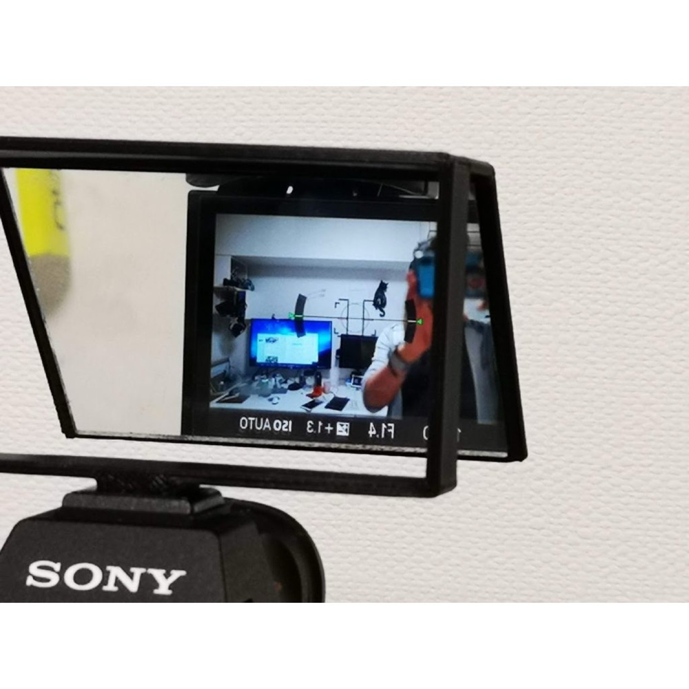 Sony A7 Serisi için Flaş Ayağına Takılan Selfie Ayna Çerçevesi görsel 2