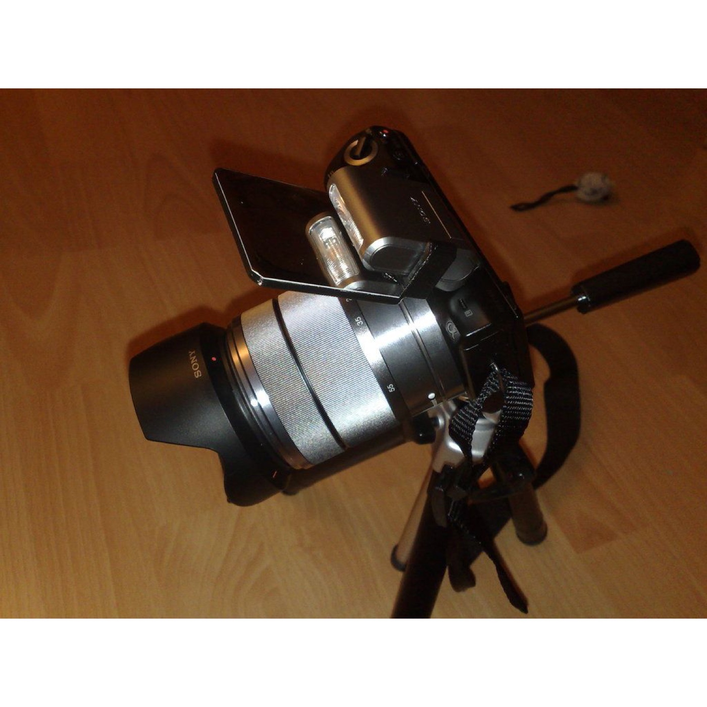 Sony NEX Serisi HVL-F7S Flaşı için Işık Yumuşatma Aparatı (Aynalı Folyolu)