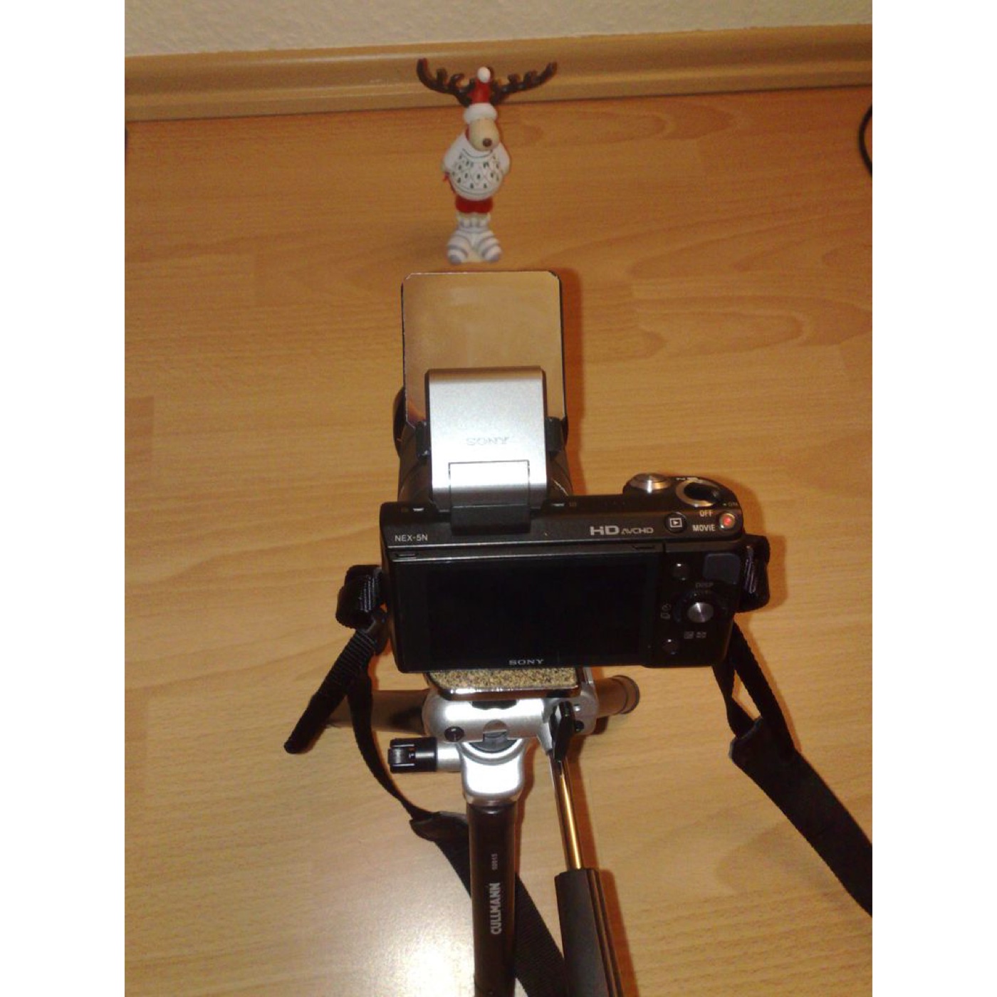 Sony NEX Serisi HVL-F7S Flaşı için Işık Yumuşatma Aparatı (Aynalı Folyolu) görsel 3