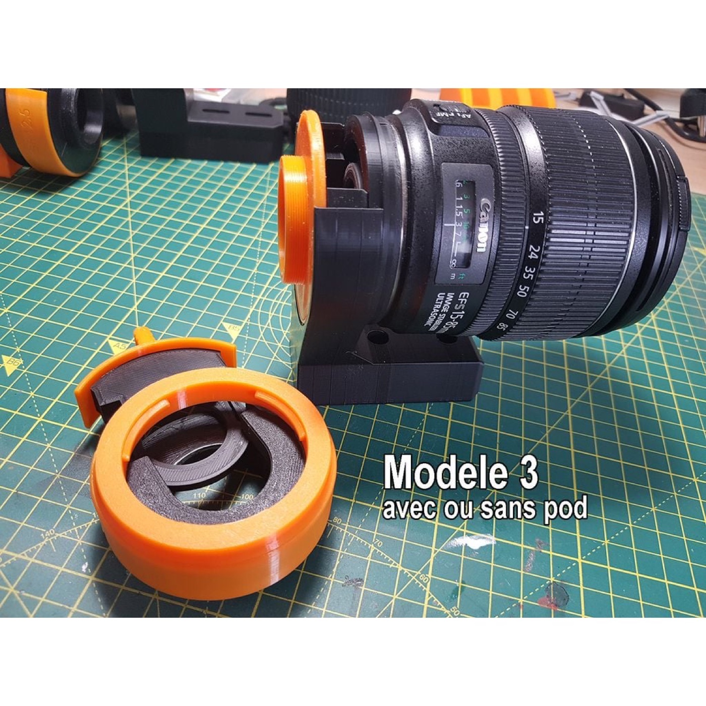 Canon Objektifini ZWO ASI Astro Kameraya Bağlayan Filtre Tutuculu Adaptör görsel 4