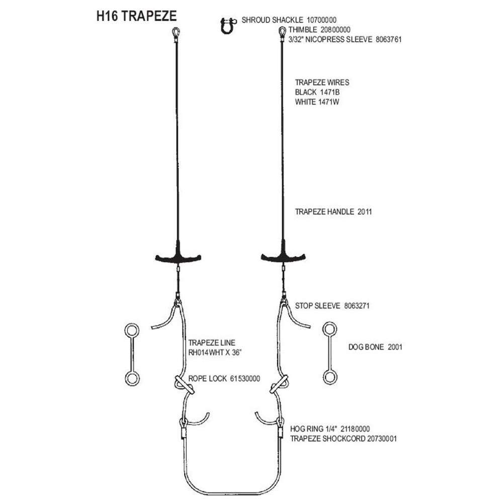 Hobie 16 Katamaran Trapez İp Kilidi görsel 3