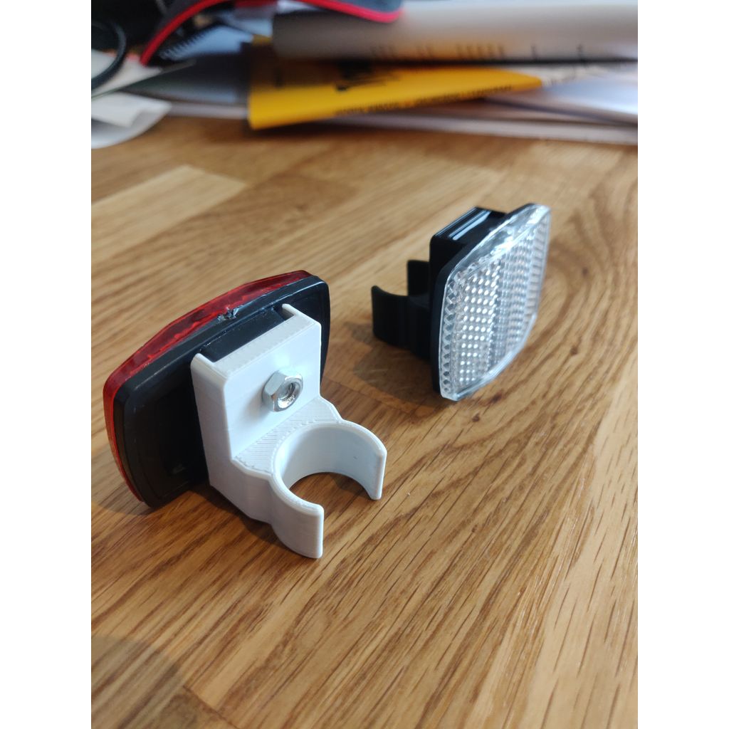 Bisiklet Reflektör Braketi (Ø19 mm Boru) görsel 2