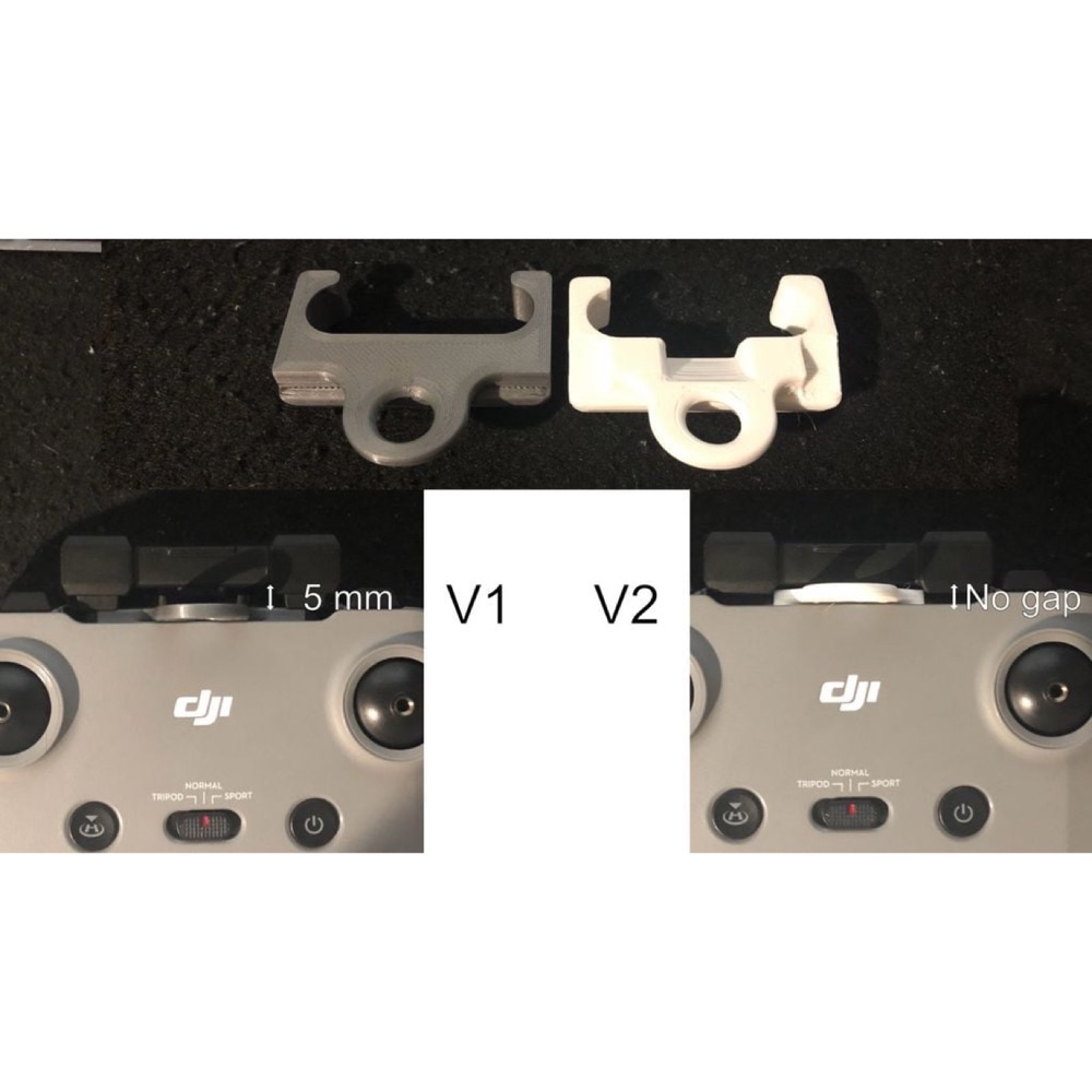 DJI Mini 3 / Mini 2 / Air 2 / Air 2S Kumandası için Askı İpi Bağlantı Aparatı (V1 ve V2)