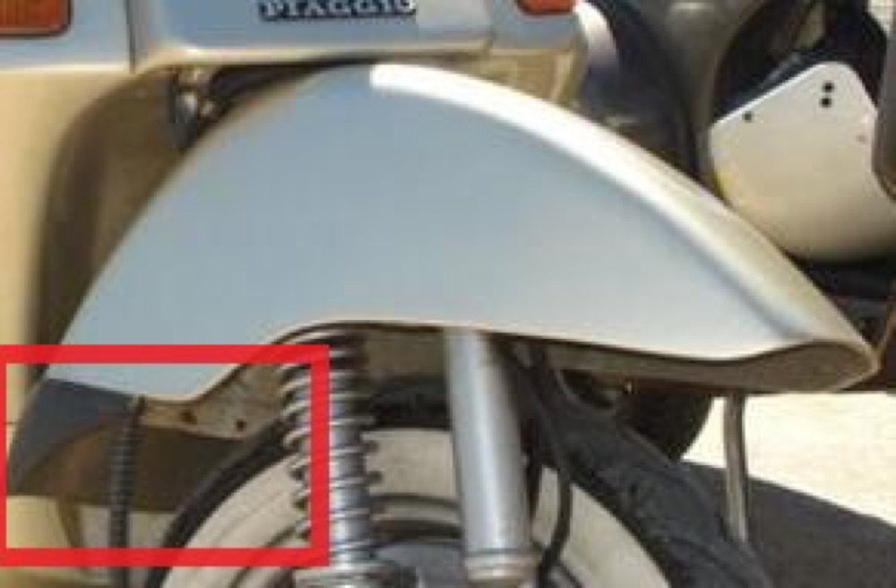 Vespa Cosa Çamurluk Sıçratma Paravanı görsel 2