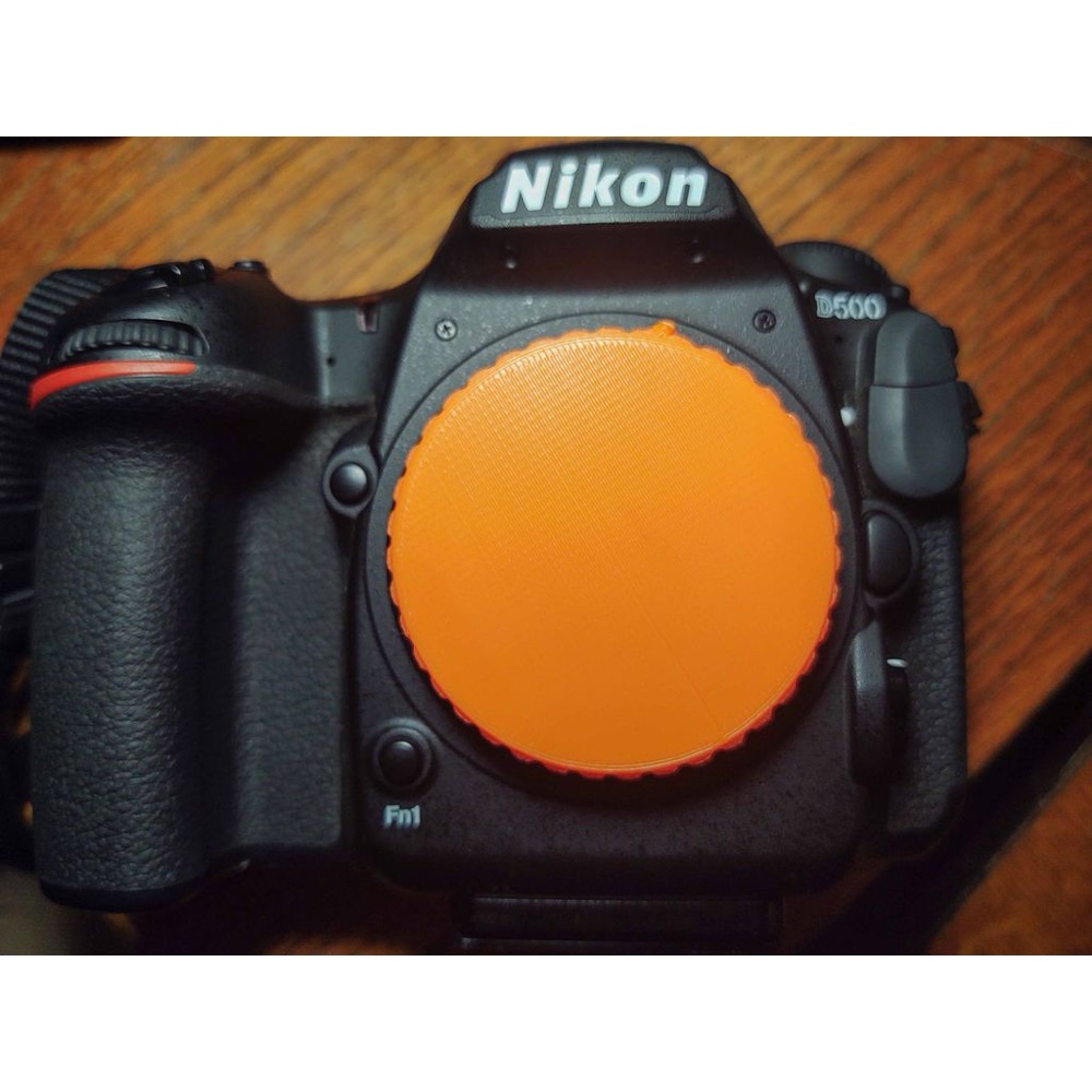 Nikon F-Mount Gövde Kapağı (Tırtıklı Kenar, Orijinale Yakın Ölçü) görsel 2