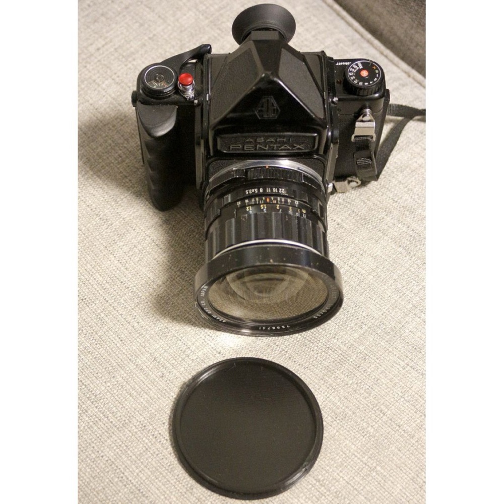 Pentax 6x7 SMC Takumar 55mm f/3.5 Ön Lens Kapağı (Hızlı Kilitli) görsel 2