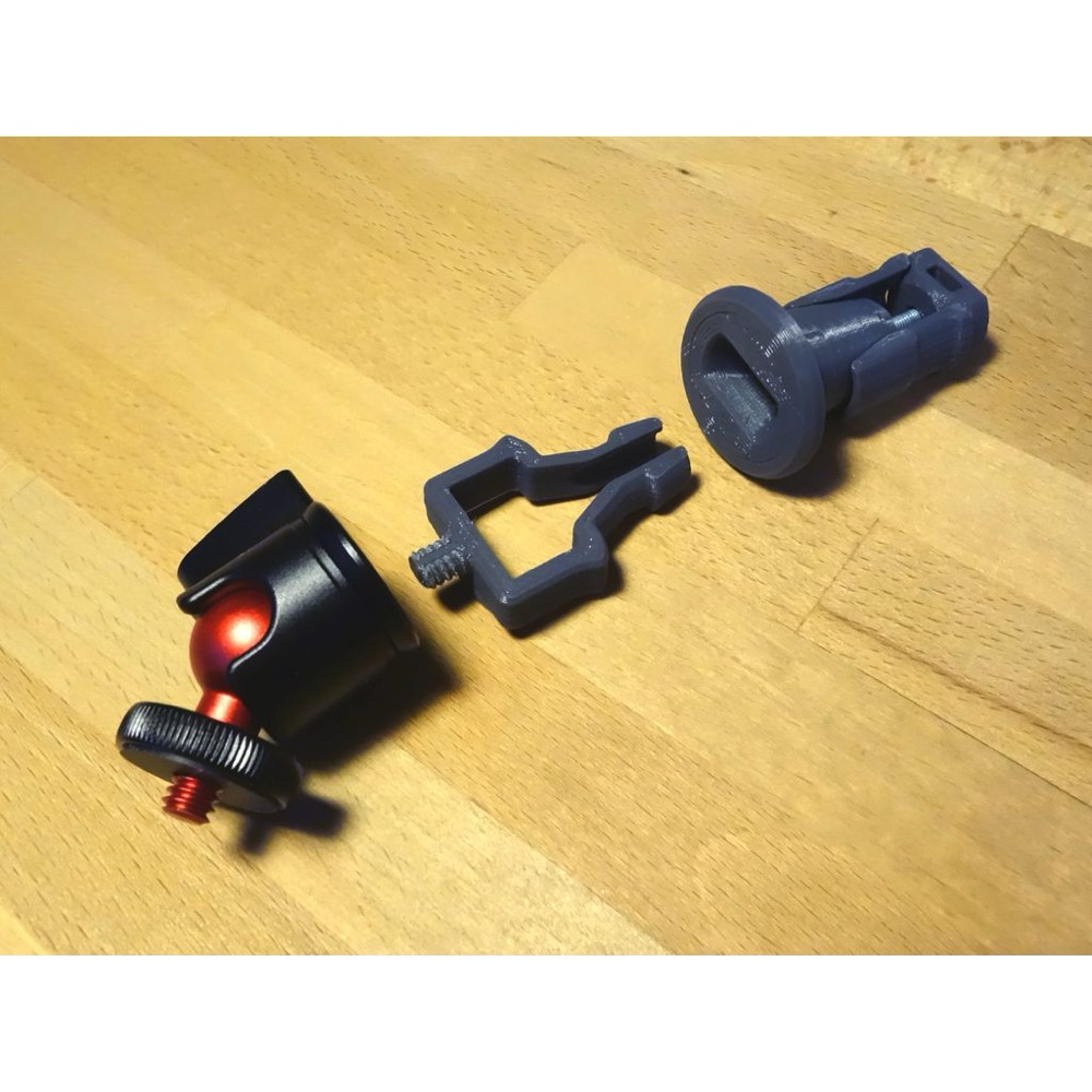 Bisiklet Gidon Ucu Tripod Adaptörü (1/4 İnç) görsel 4