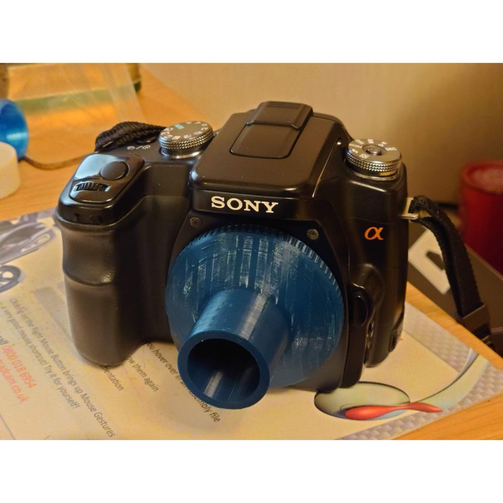 Sony / Minolta A-Mount Kamera Gövdeleri için 1,25 İnç Teleskop Adaptörü