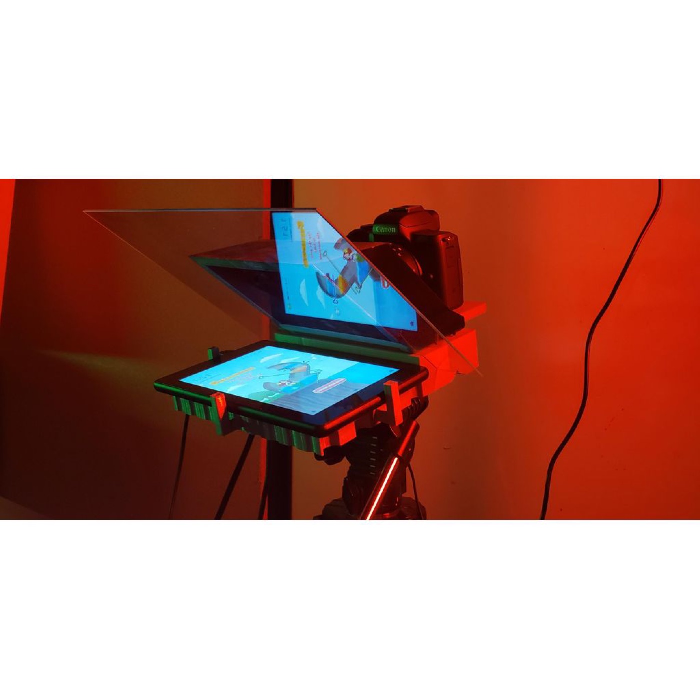 Canon EOS M50 için Teleprompter (Autocue) Sistemi