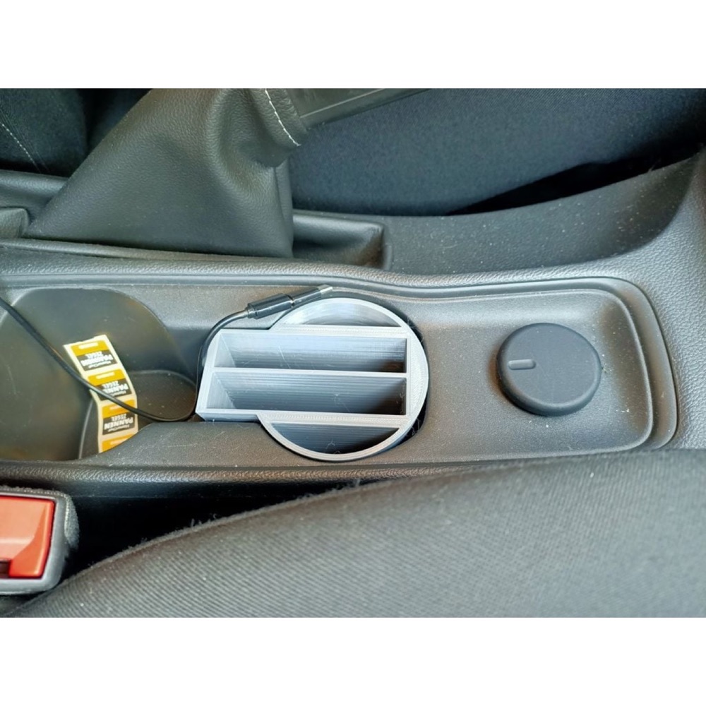 Opel Astra K Uyumlu Konsol İçi Telefon Tutucu — Kablo Kanallı Bardaklık Tipi