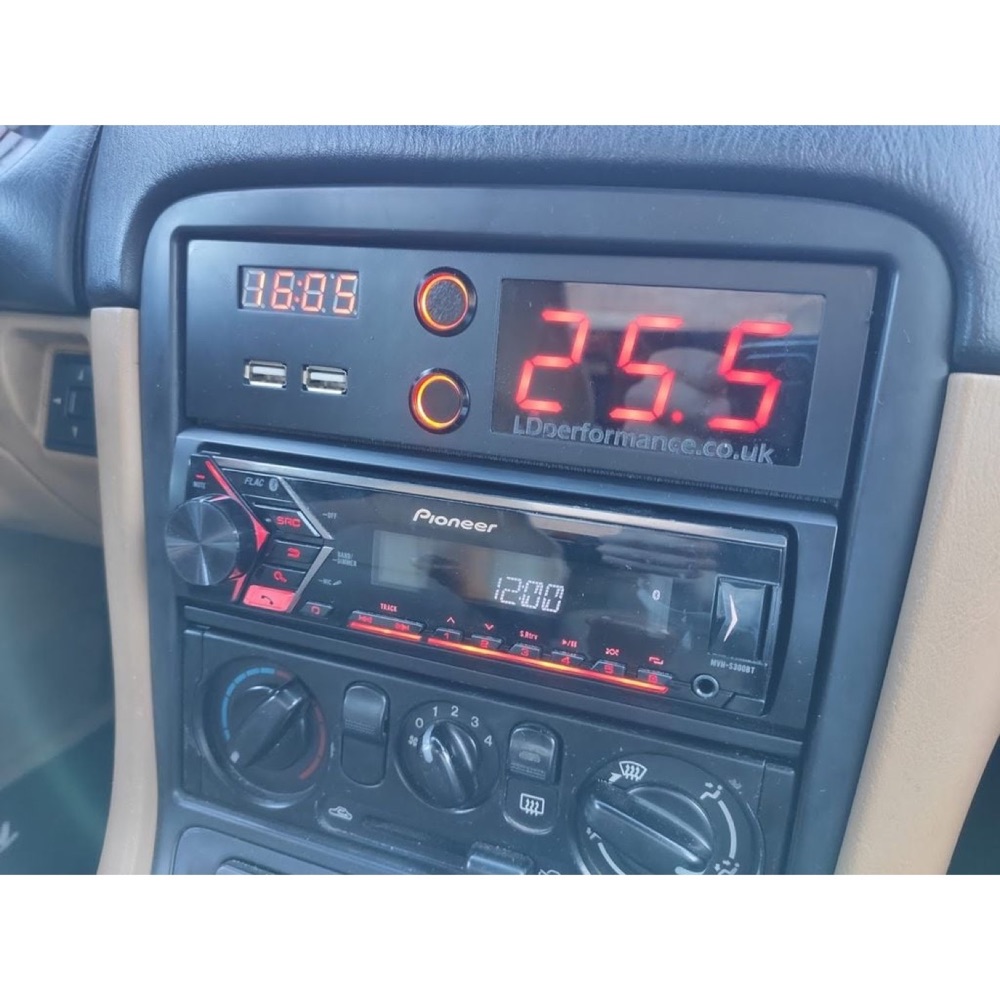 Mazda MX-5 NB Miata Tek Din Radyo Çerçevesi görsel 2
