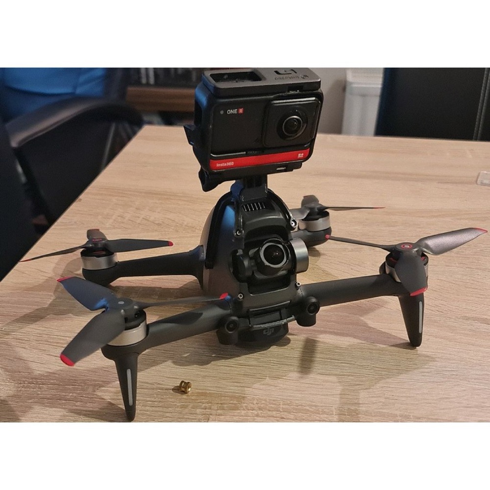 DJI FPV Drone için Aksiyon Kamerası Montajı (M5 Vidalı, Üst Gövdeye Takılır)