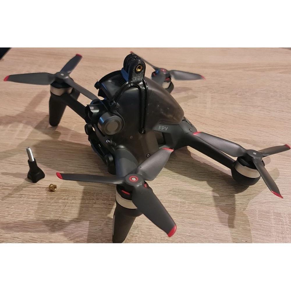 DJI FPV Drone için Aksiyon Kamerası Montajı (M5 Vidalı, Üst Gövdeye Takılır) görsel 2