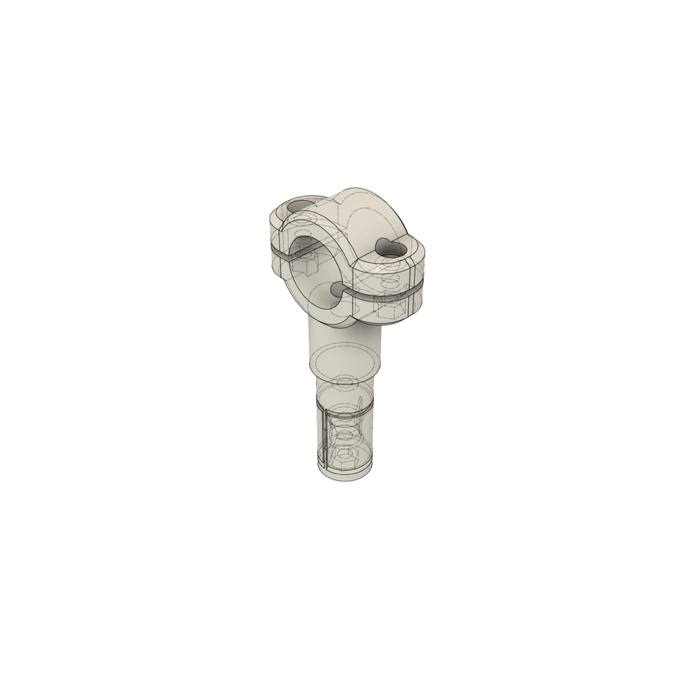 Üç Tekerlekli Bisiklet (Trike) Bar-End T-Kelepçesi (7/8") görsel 2