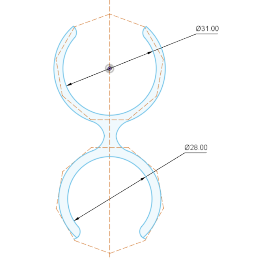 Bisiklet Pompa Kelepçesi (28-32 mm Çap) görsel 4