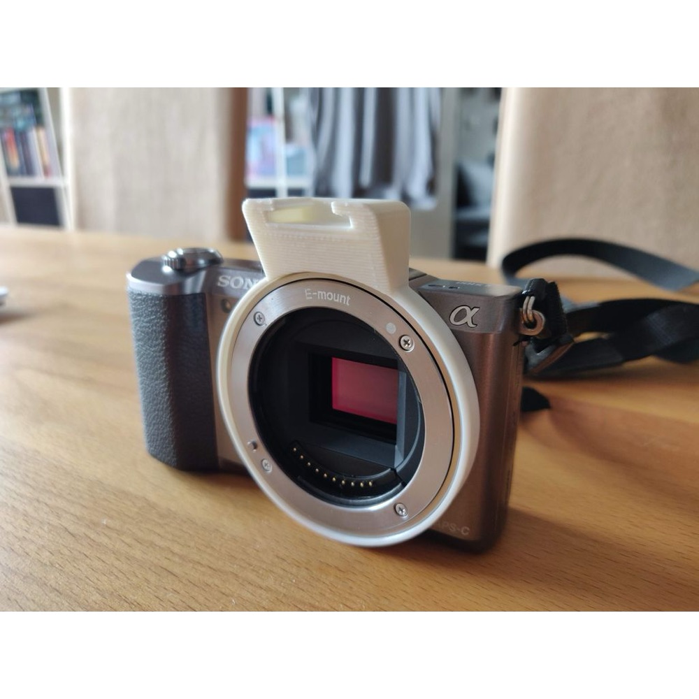 Sony E-Mount Kameralar için Halka Tipi Flaş Ayağı (Hot Shoe) Adaptörü görsel 2