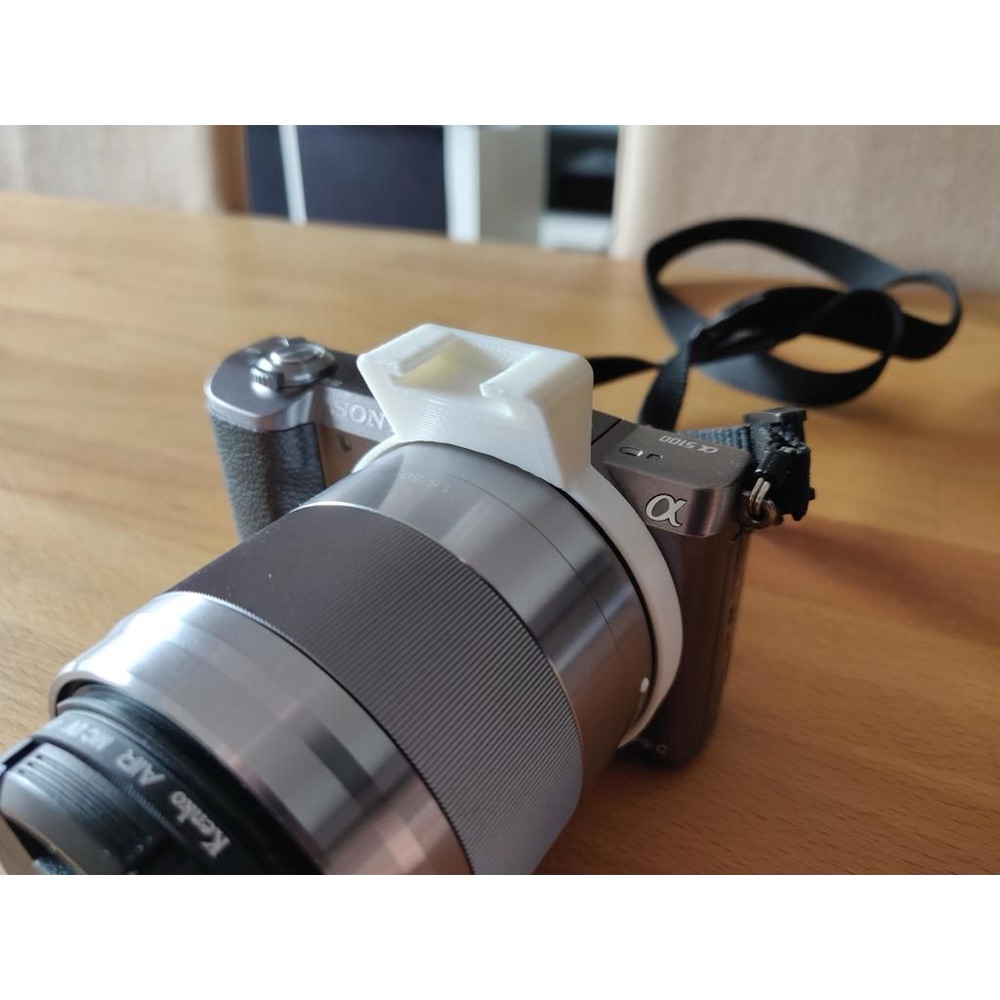 Sony E-Mount Kameralar için Halka Tipi Flaş Ayağı (Hot Shoe) Adaptörü görsel 3