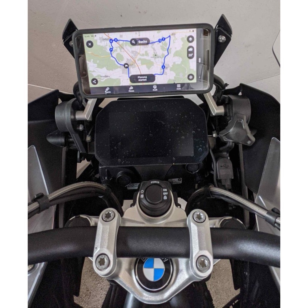 Kablosuz Şarjlı Navigasyon Tutucusu Quadlock (BMW R1200/1250 GS Uyumlu) görsel 3