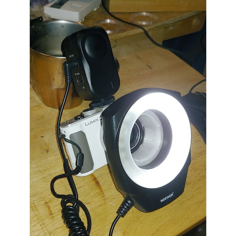 Panasonic Lumix LX7 için Neewer Makro Halka Işık Adaptörü görsel 2