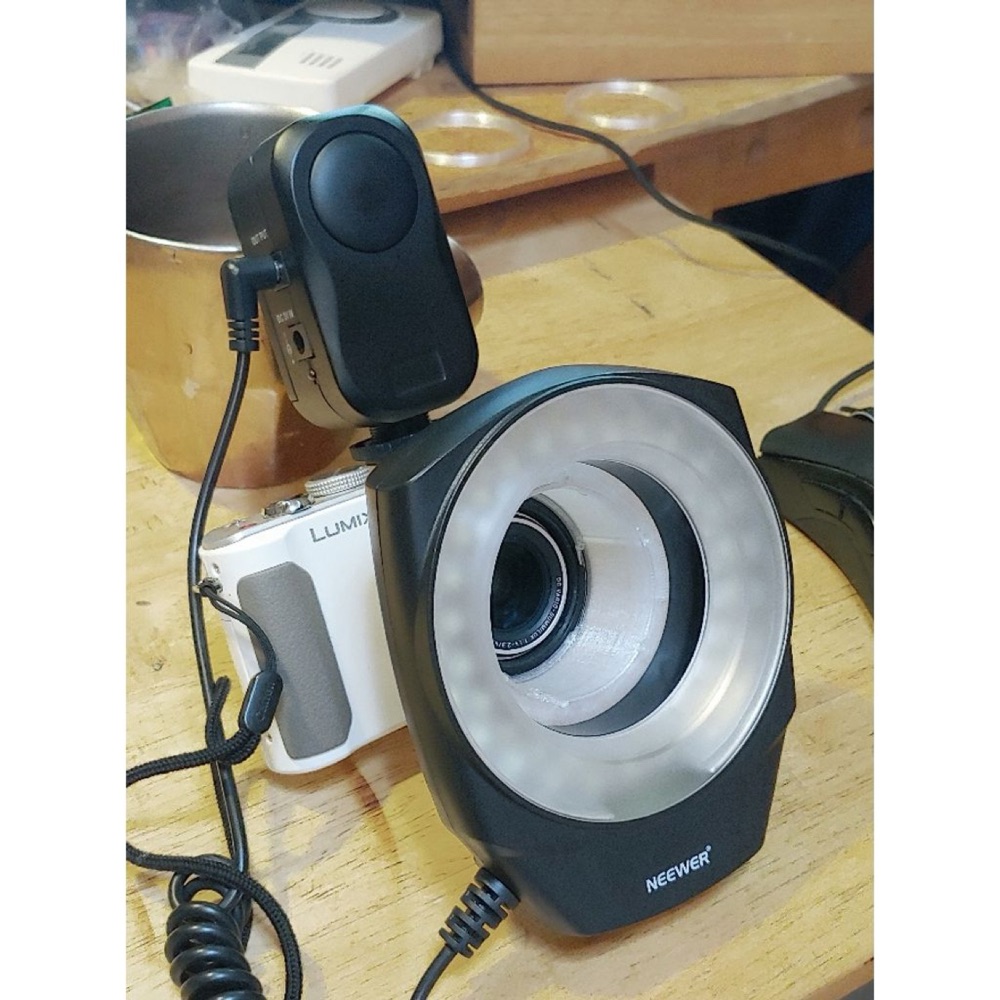 Panasonic Lumix LX7 için Neewer Makro Halka Işık Adaptörü görsel 3