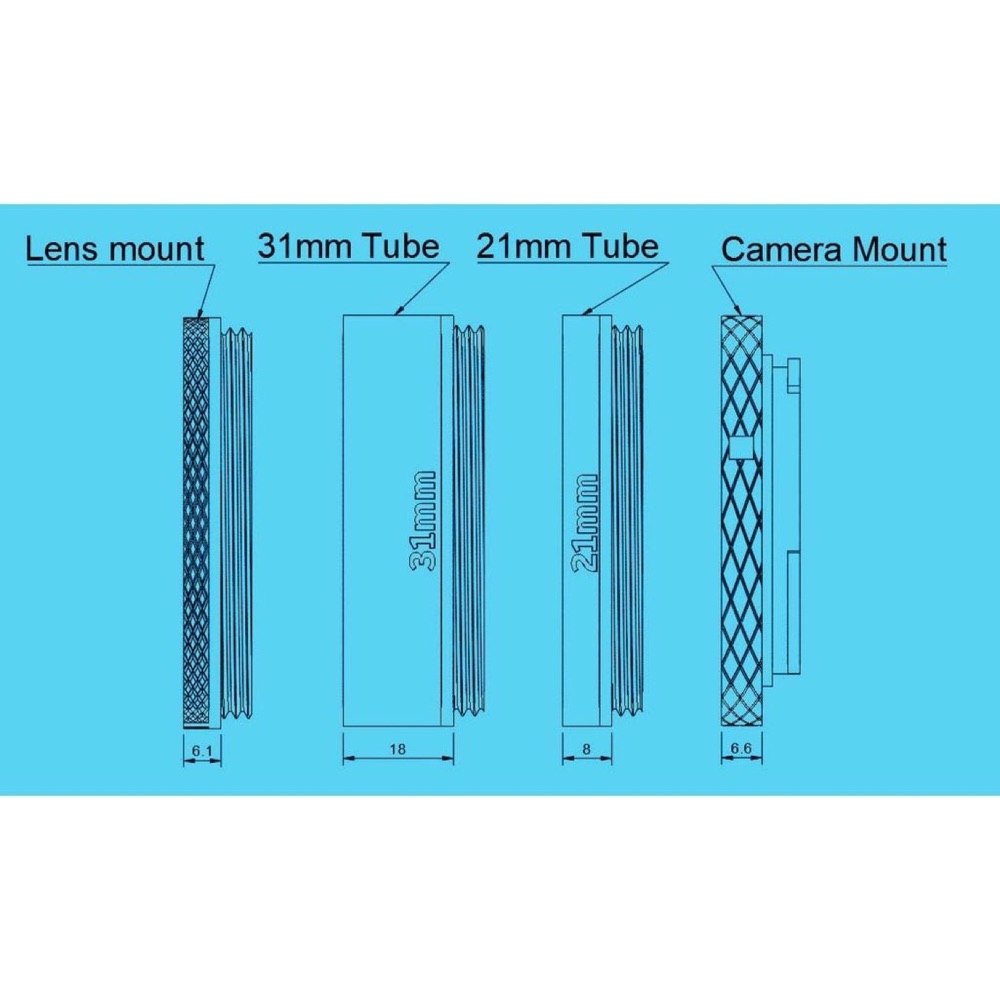 Canon EF/EF-S için Makro Uzatma Tüpü ve Ters Objektif Adaptörü Seti görsel 3