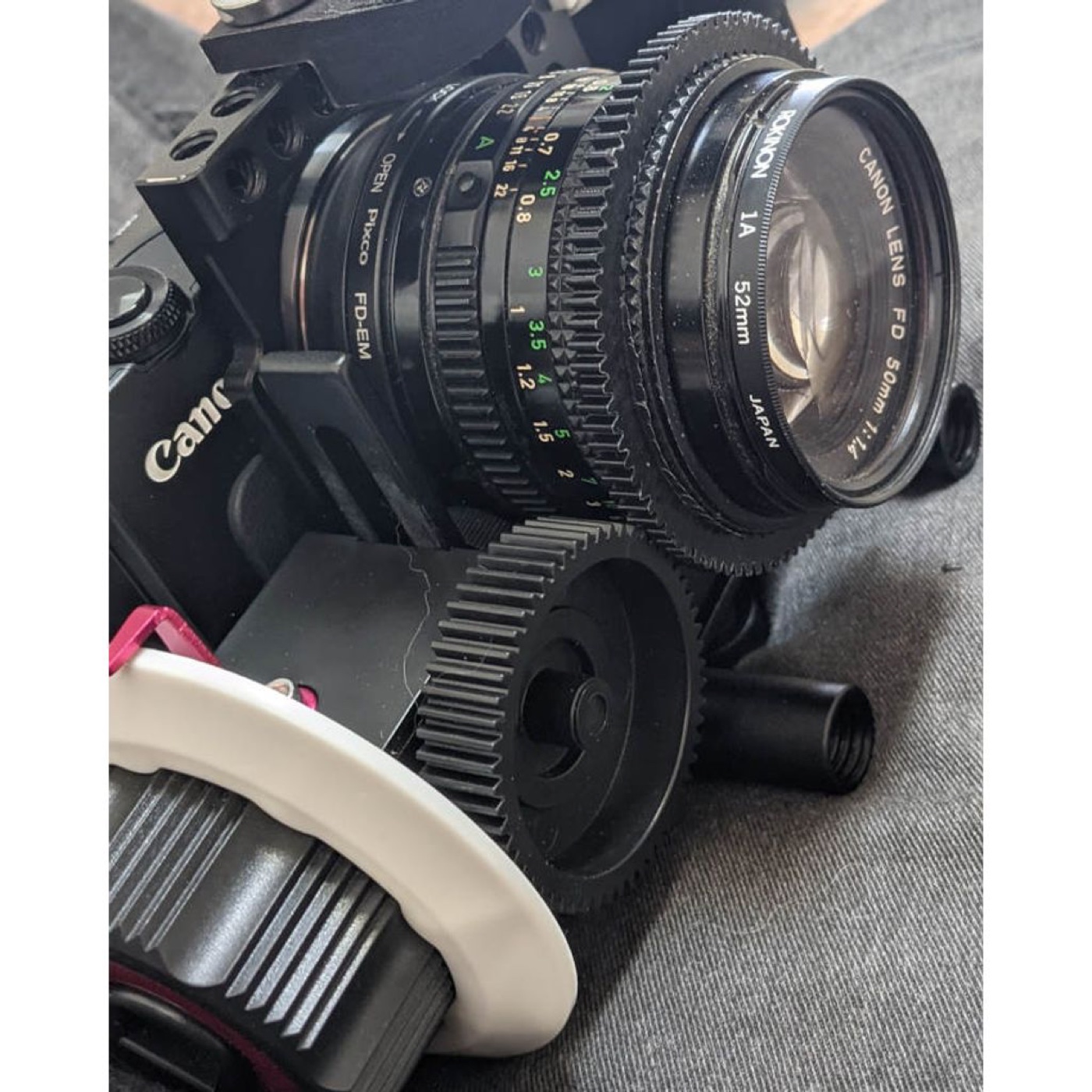 Canon FD 50mm F1.4 Lens için Follow Focus Dişli Halkası görsel 2