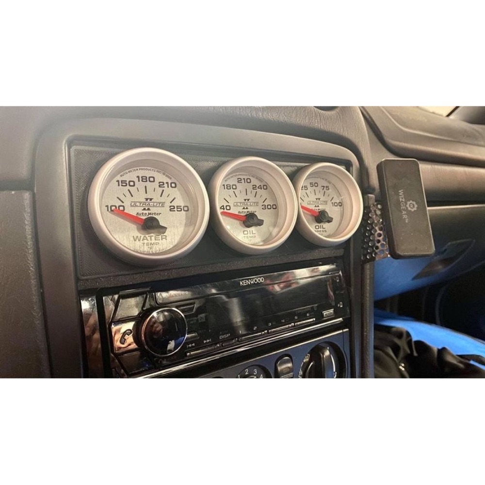 Mazda Miata Üçlü Gösterge Paneli (Tek DIN) görsel 2