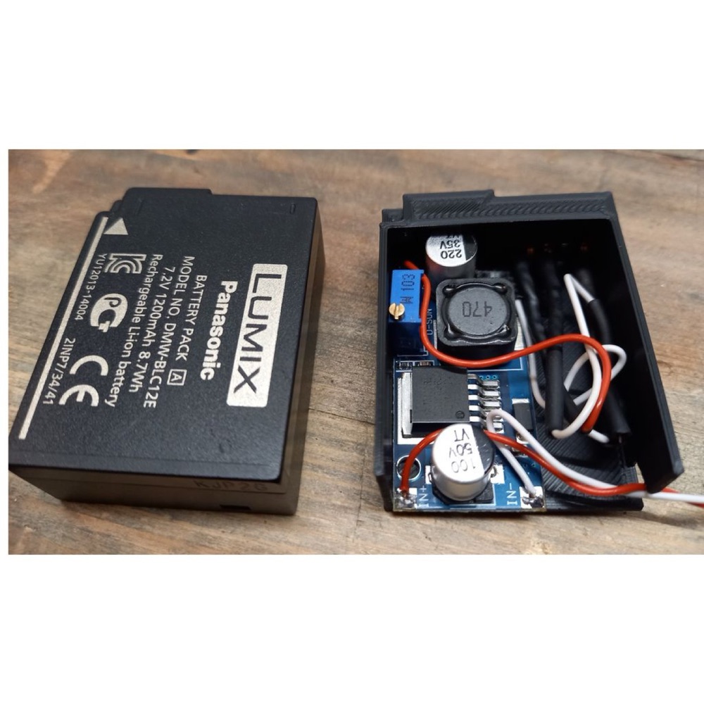 Panasonic Lumix DMC-FZ300 Sahte Pil (Dummy Battery) Adaptörü görsel 4