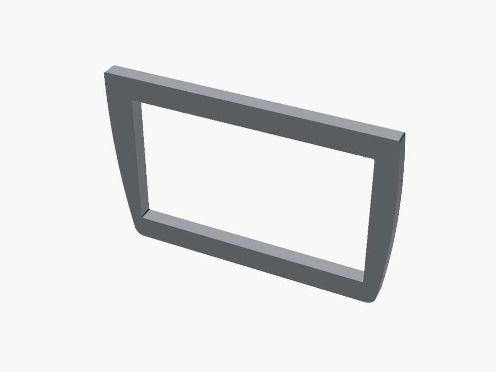 Mitsubishi 3000GT 2-DIN Adaptör Çerçevesi görsel 2