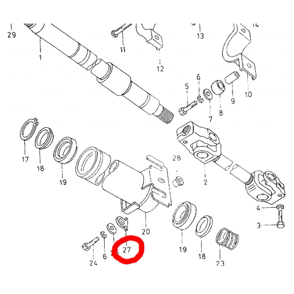 Škoda Felicia Felicia steering column washer 6U0419123 görsel 2
