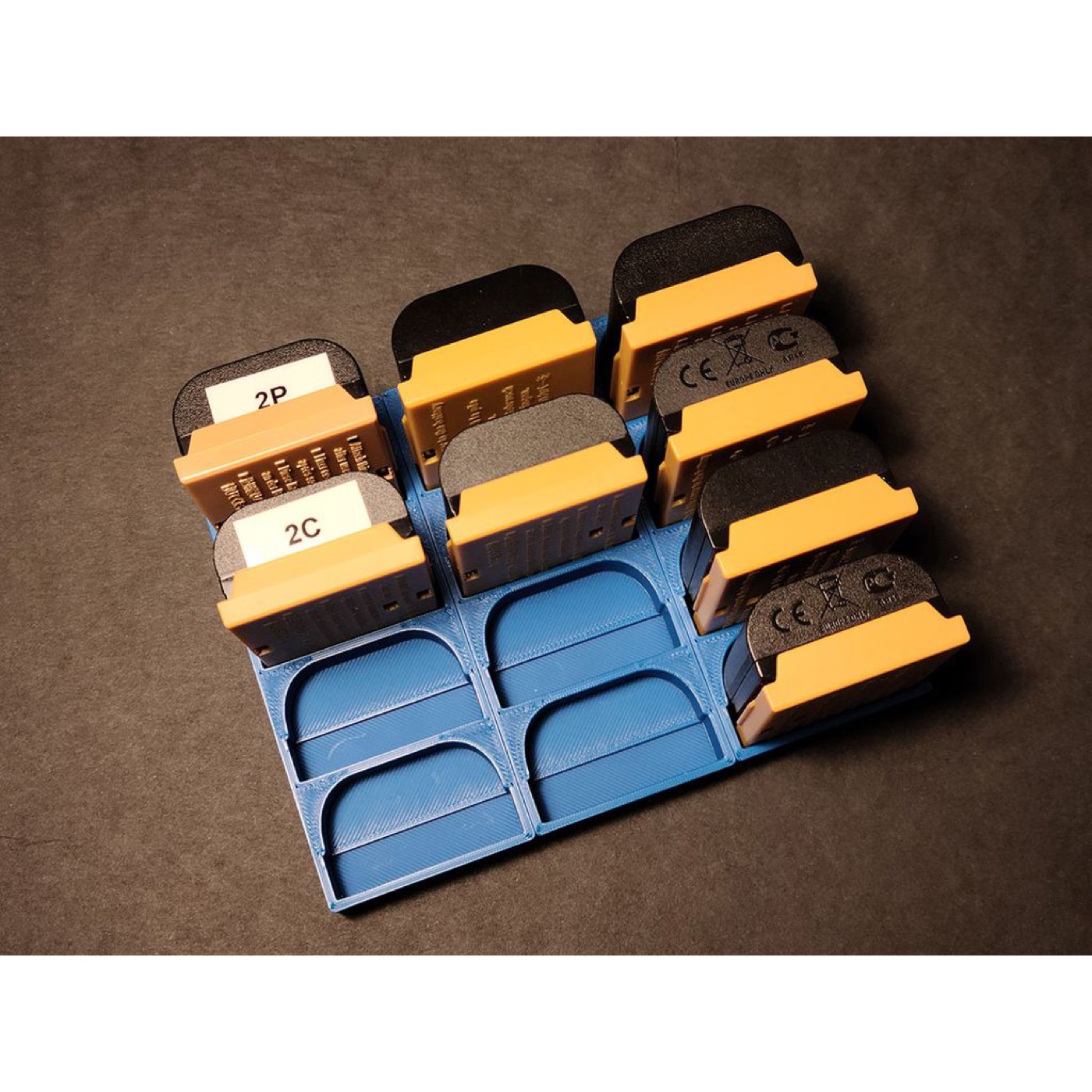 Canon LP-E6 Bataryalar için 4 Gözlü Organizer görsel 3