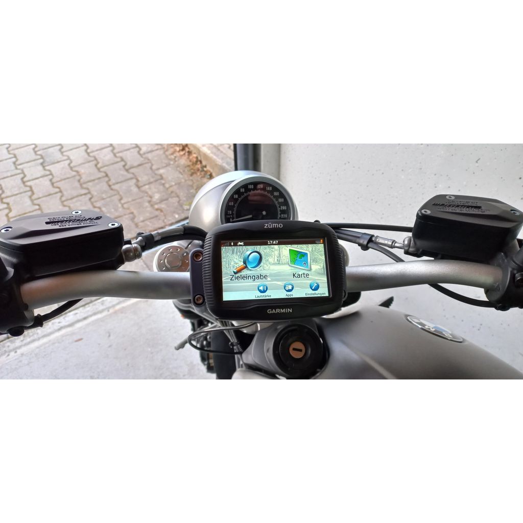 BMW R nineT Garmin Zumo 390 Navigasyon Tutucu görsel 2