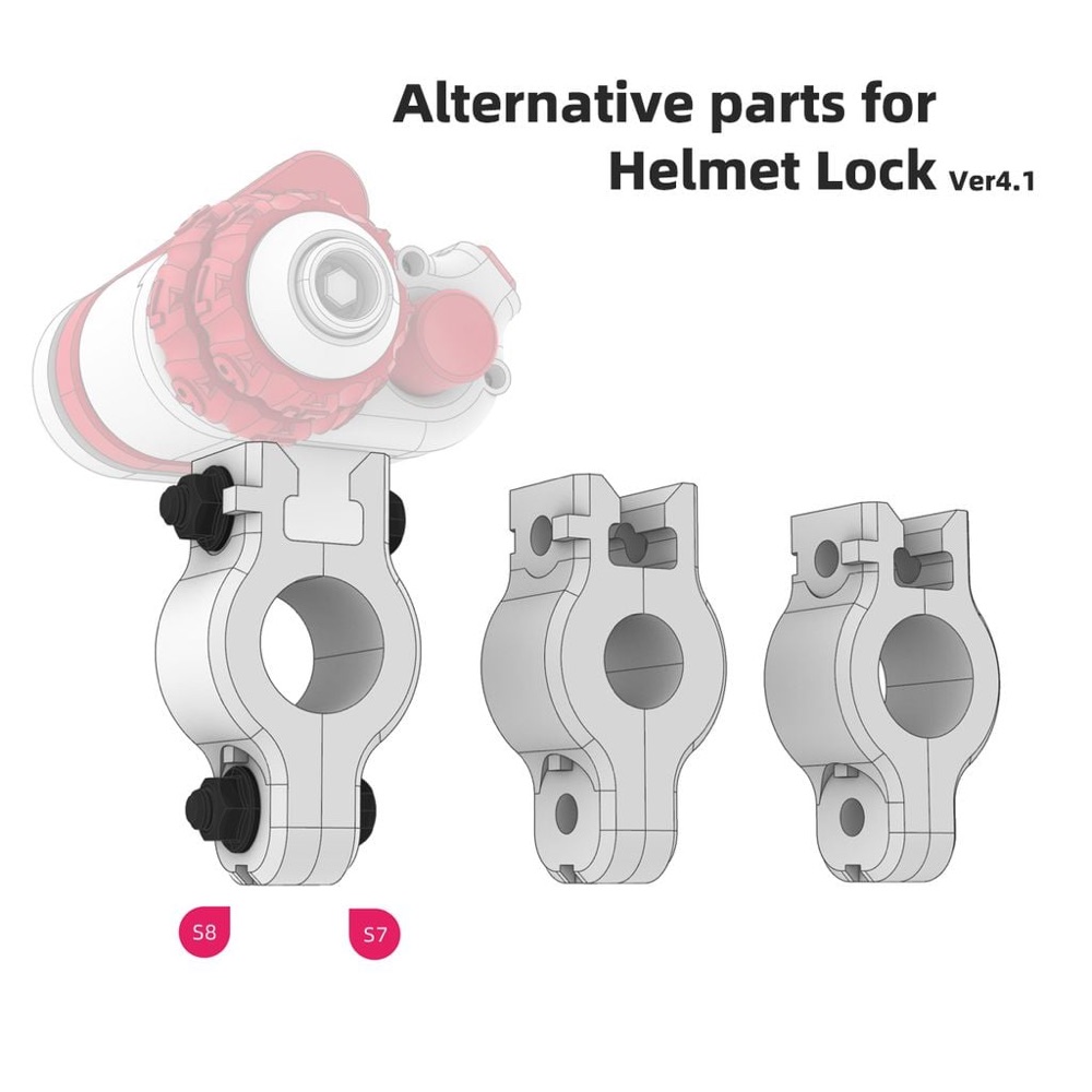 Bisiklet Kask Kilidi Yedek Parçaları