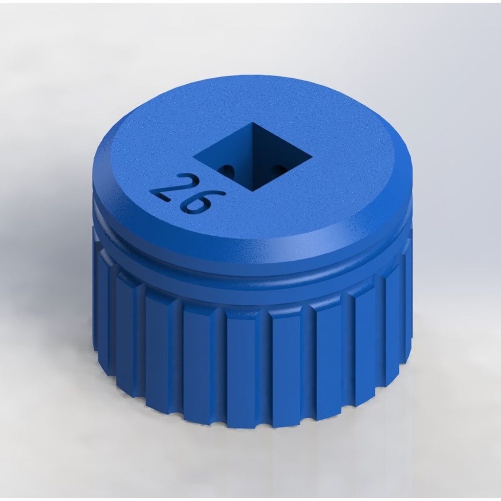 Bisiklet Amortisör Üst Kapak Sökme Lokması (26 mm Düz Yüzey, 3/8 Drive)