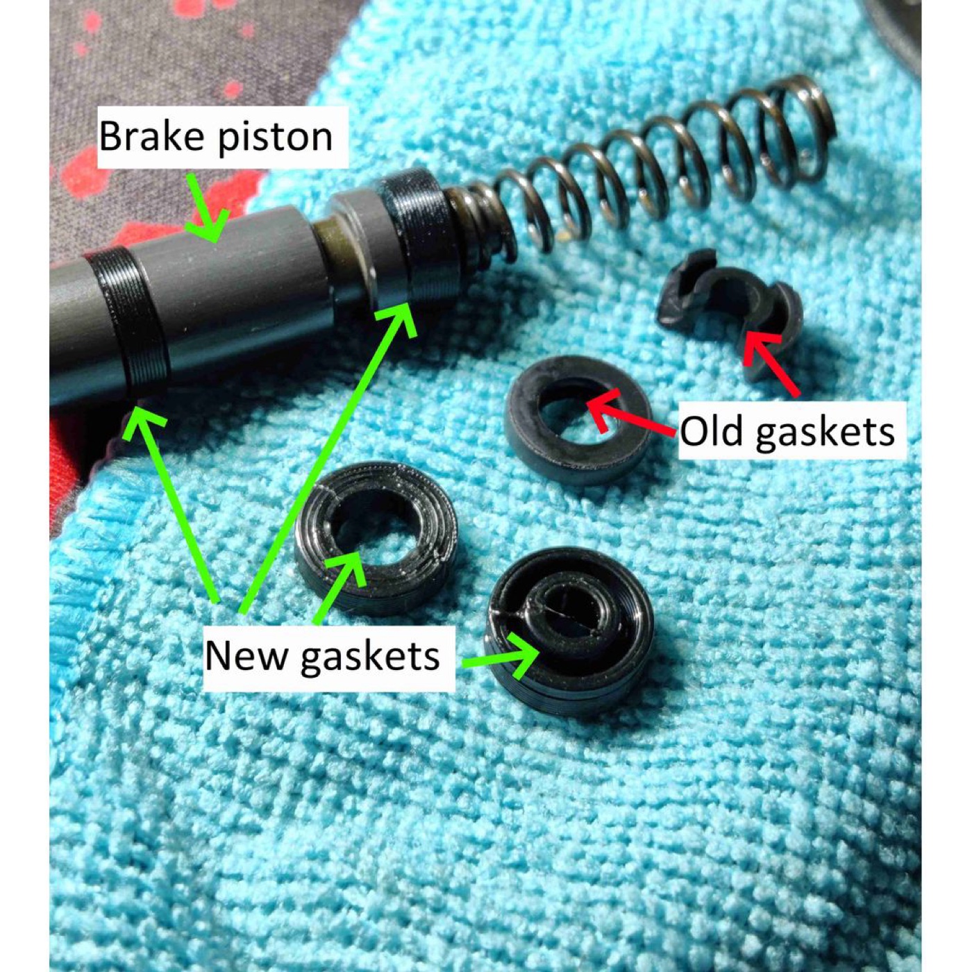 Aprilia Fren Contası Yenileme Seti görsel 2