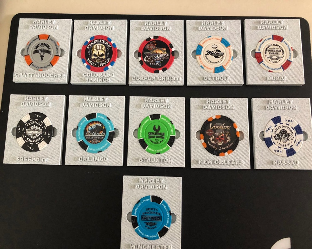 Harley Davidson Poker Fisi Tutucu (V2)