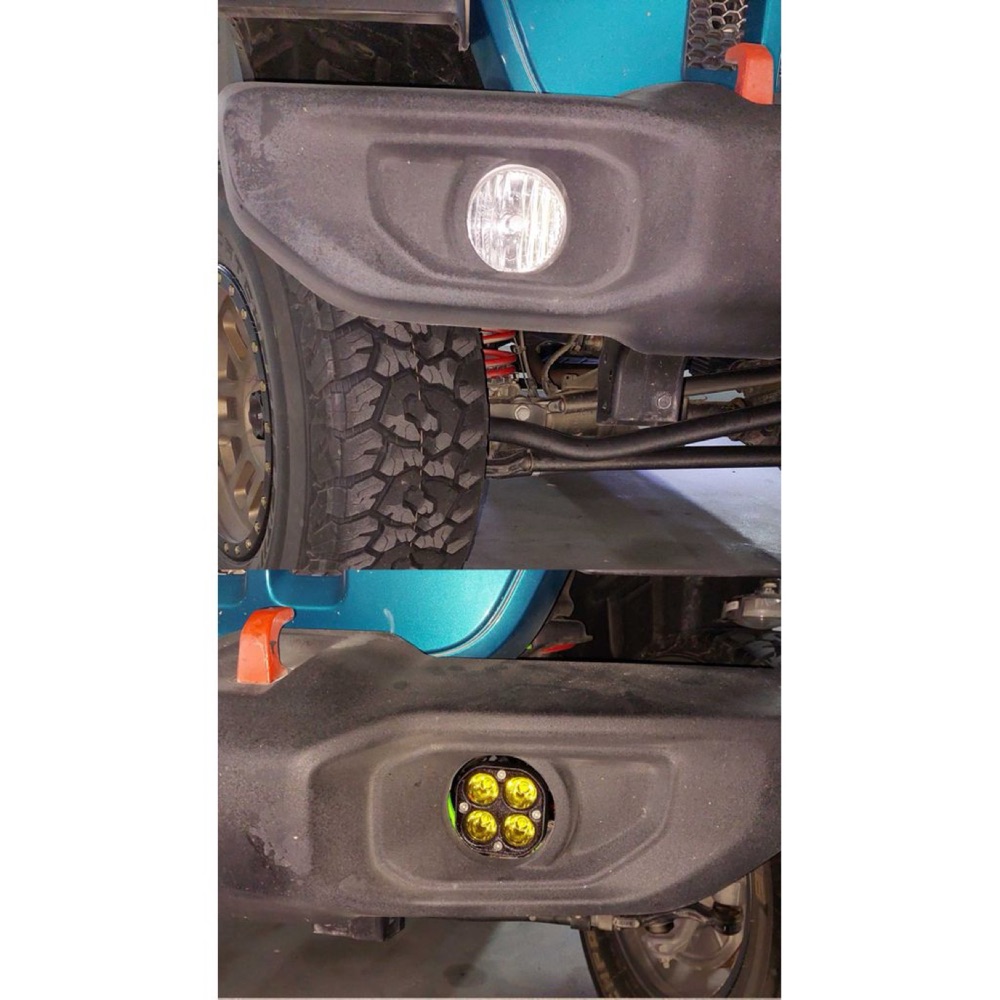 Jeep Wrangler JL Sis Farı Yerine Pod Lamba Braketi görsel 3