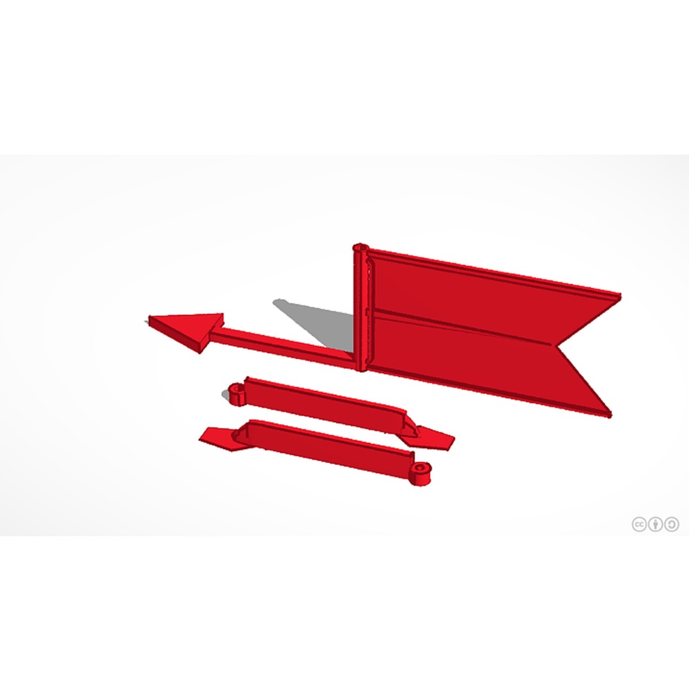 Yelkenli Direk İçin Rüzgar Fanı (Pennant Wind Vane)
