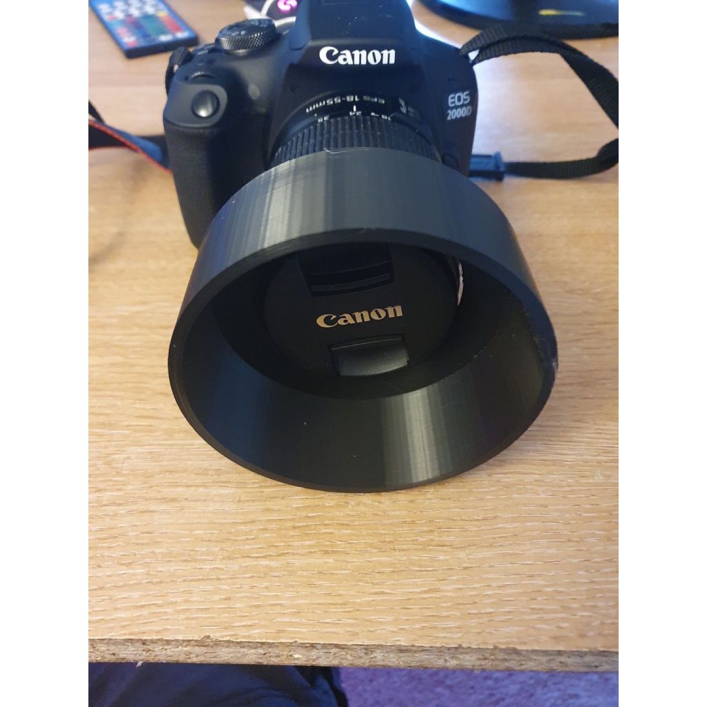 Canon EF-S 18-55mm Lens için Parasoley (Silindirik Tip) görsel 2