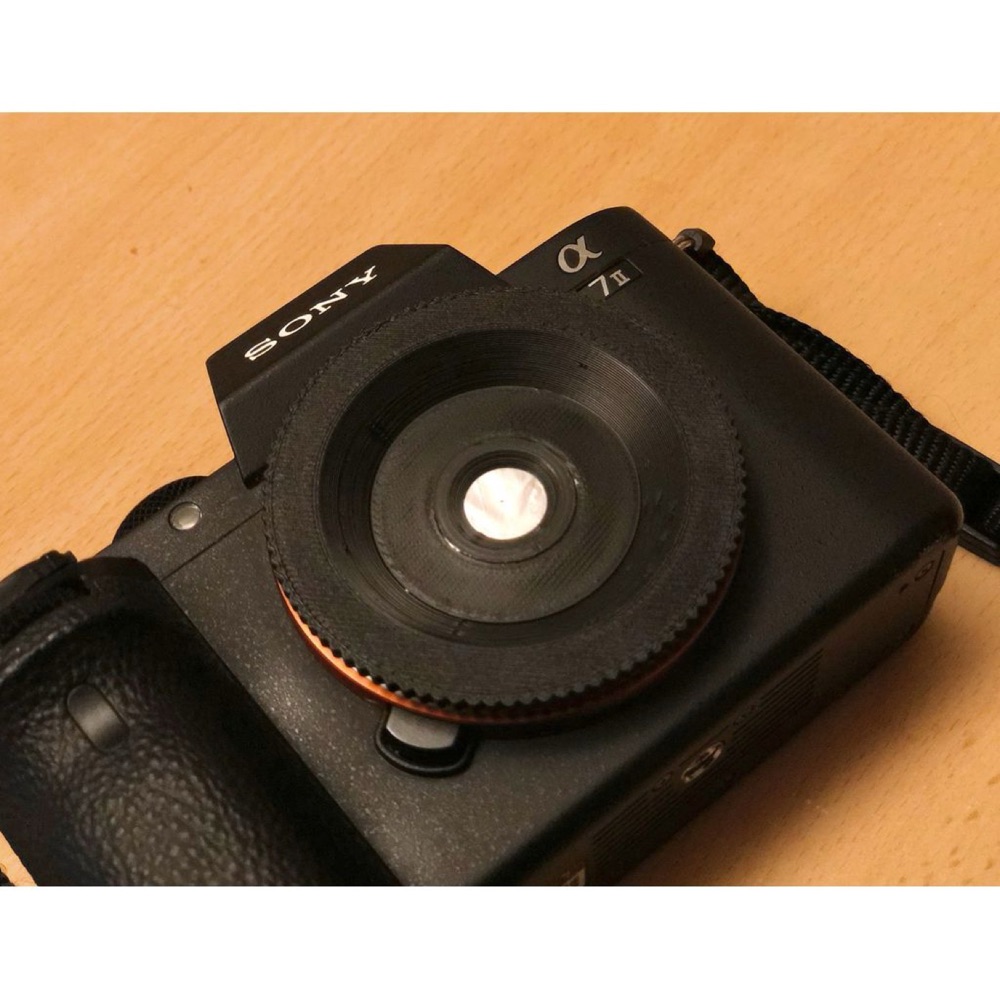 Sony E / FE Bajonetli Kameralar için Geniş Açılı Pinhole Gövde Kapağı (3 Parça)