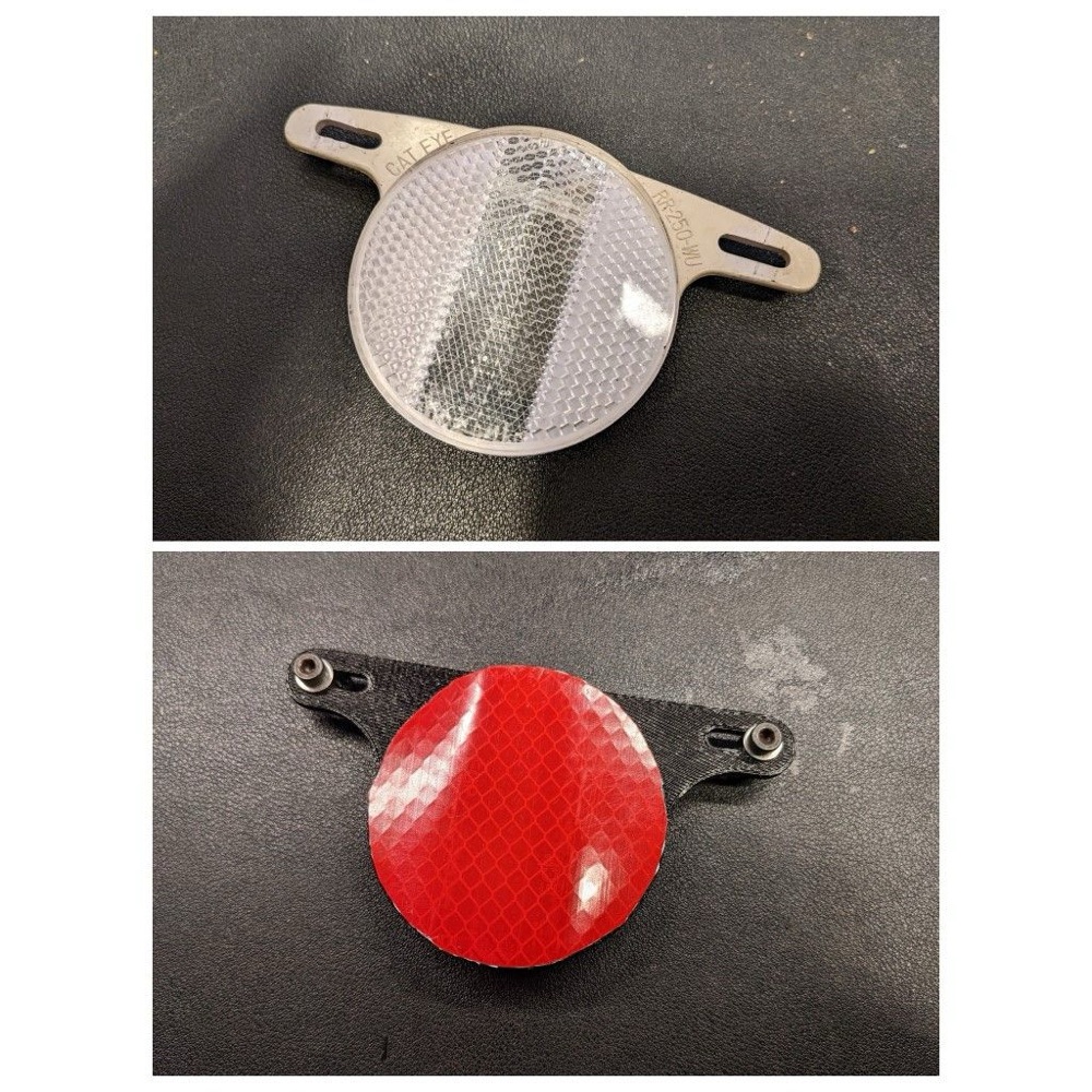 Bisiklet Jant Teli Reflektörü (Vintage Cat Eye Tarzı) görsel 2