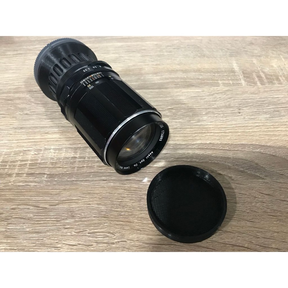 Pentax Super-Takumar 135mm f/3.5 Objektif İçin Lens Kapağı (Sürtünmeli Geçme) görsel 2