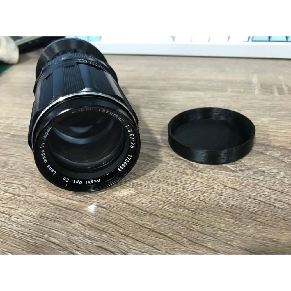 Pentax Super-Takumar 135mm f/3.5 Objektif İçin Lens Kapağı (Sürtünmeli Geçme) görsel 3