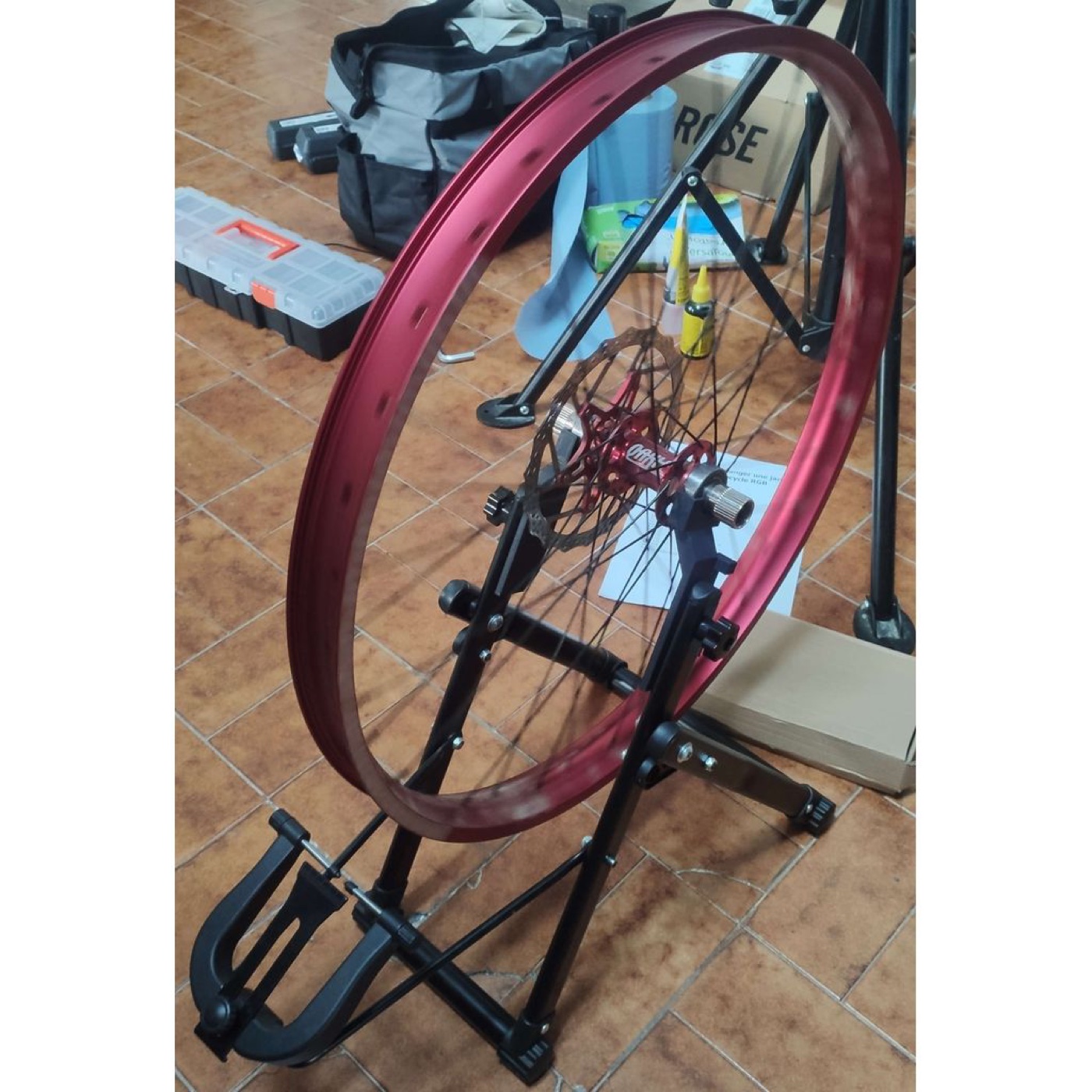 Tek Tekerlekli Bisiklet (Unicycle) Taşıma Standı Ayağı görsel 1