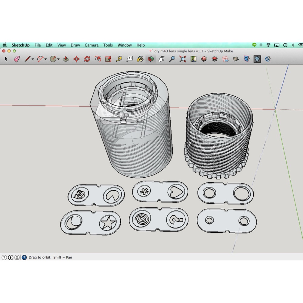 Mikro 4/3 (MFT) için DIY Lens v1.1 (Tek Mercek Tasarımı) görsel 4