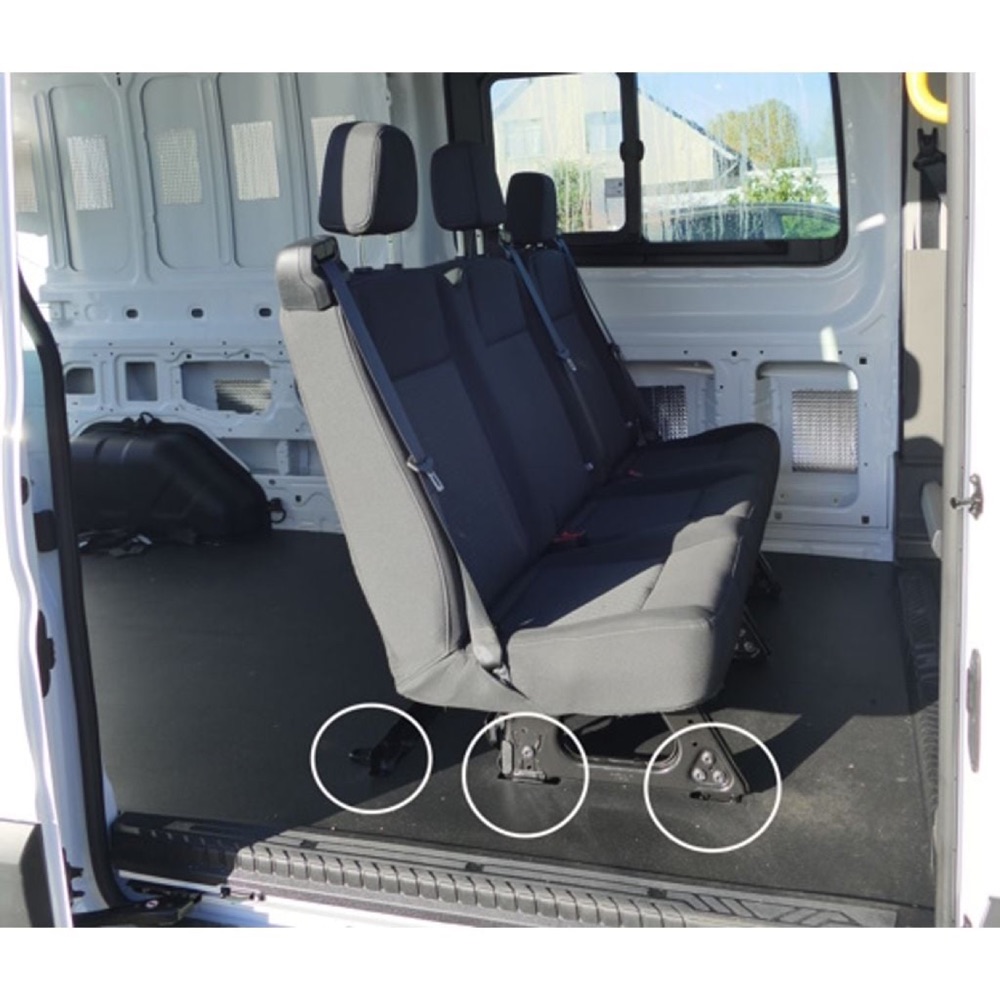 Ford Transit Mk8 (V363) Koltuk Sırası Zemin Kapak Seti
