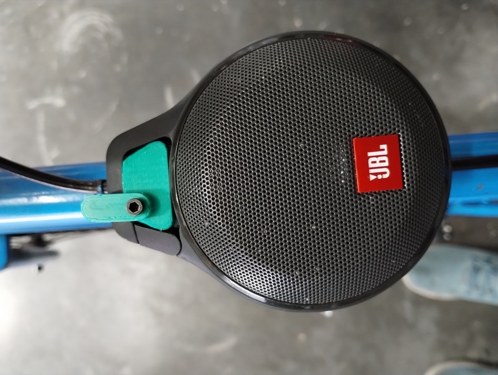 Bisiklet Vintage JBL Hoparlör Klips Tutucusu (28,6 mm Çelik Üst Boru İçin) görsel 3