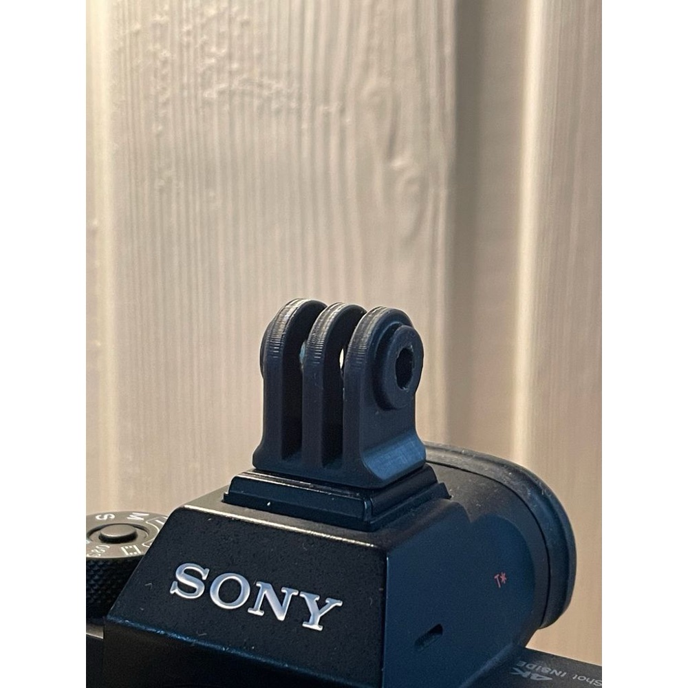 Sony Alpha Flaş Ayağına Takılan GoPro / Aksiyon Kamera Bağlantı Adaptörü görsel 2