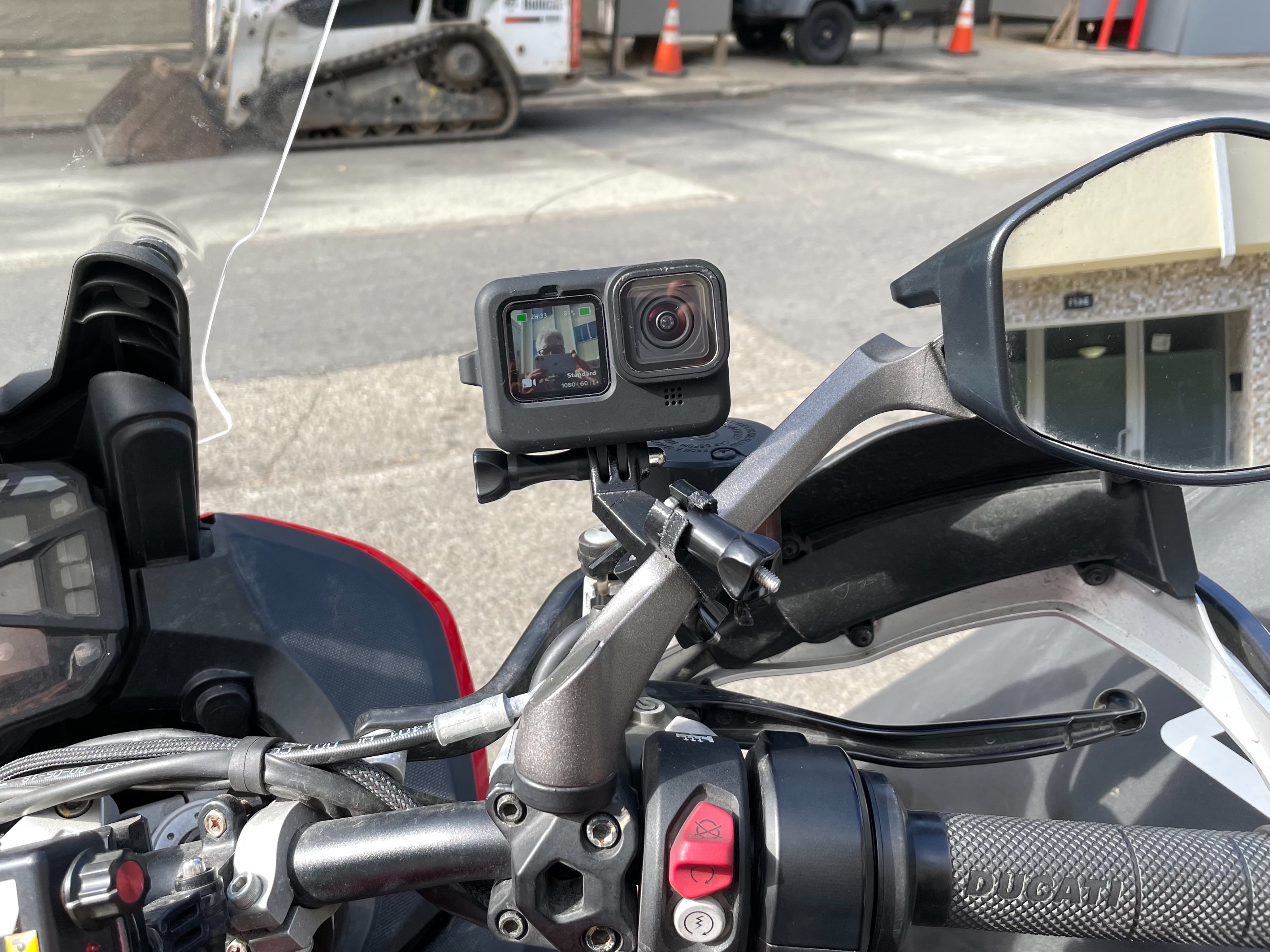 Ducati Multistrada GoPro Ayna Tutucu görsel 2