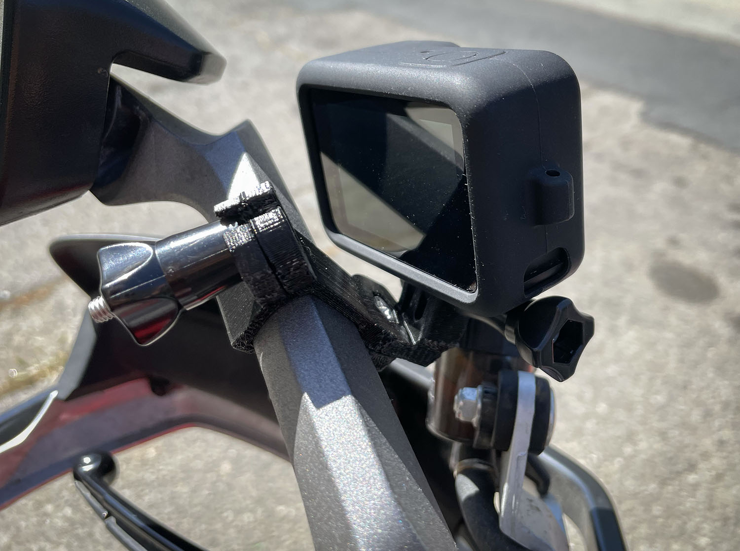 Ducati Multistrada GoPro Ayna Tutucu görsel 3